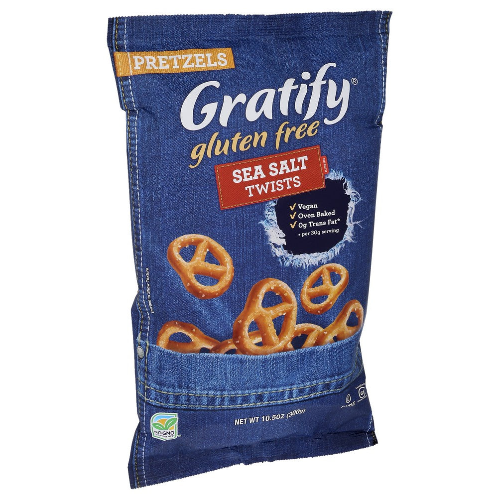 Gratify 210-10-315,  Gratify Gluten Free Pretzel Sticks 10.5 Ounce,  Case of 6