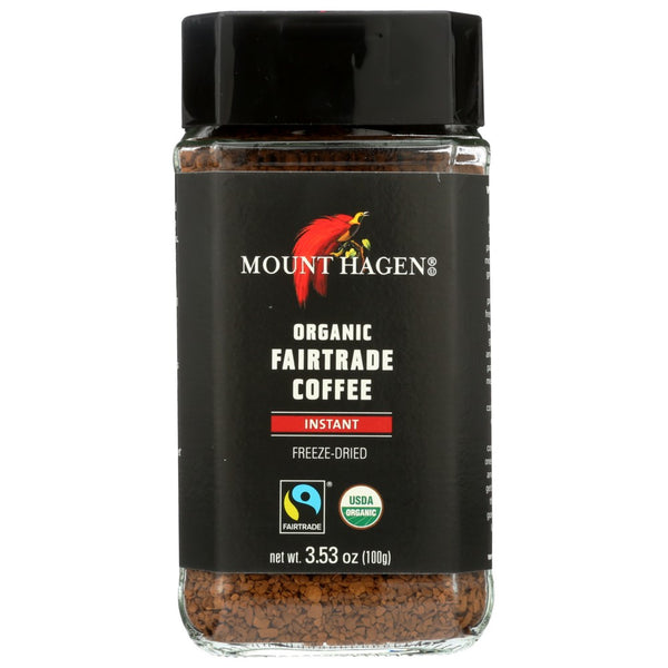 Mount Hagen Coffee Instant Jar Regulr - 4 Ounce, Case of 6