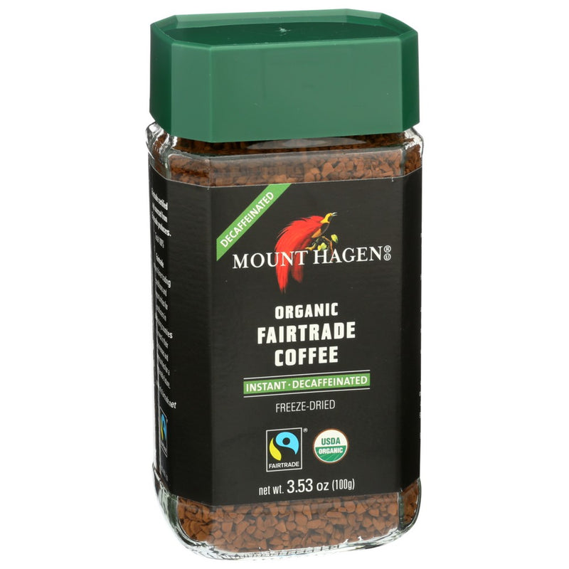 Mount Hagen Coffee Instant Jar Decaf - 4 Ounce, Case of 6