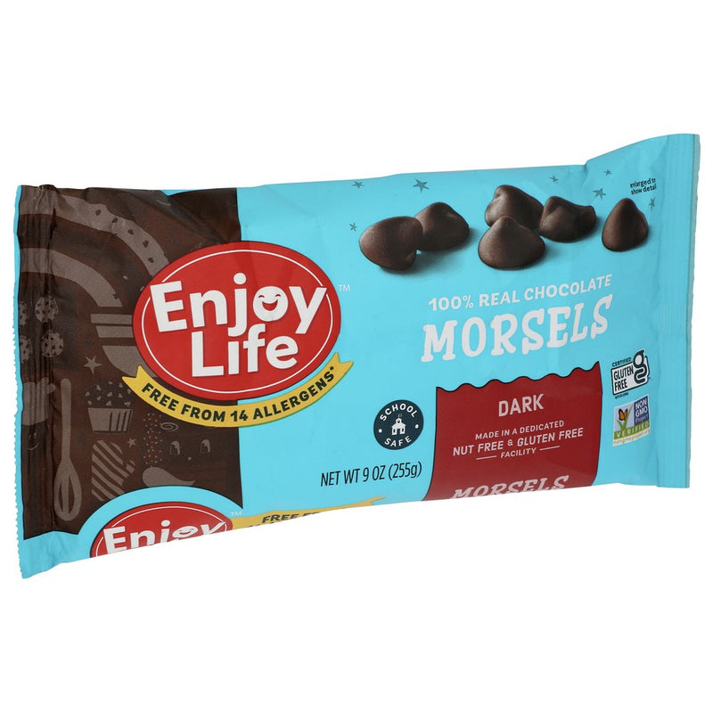 Enjoy Life Chocolate Morsel Drk - 9 Ounce, Case of 12