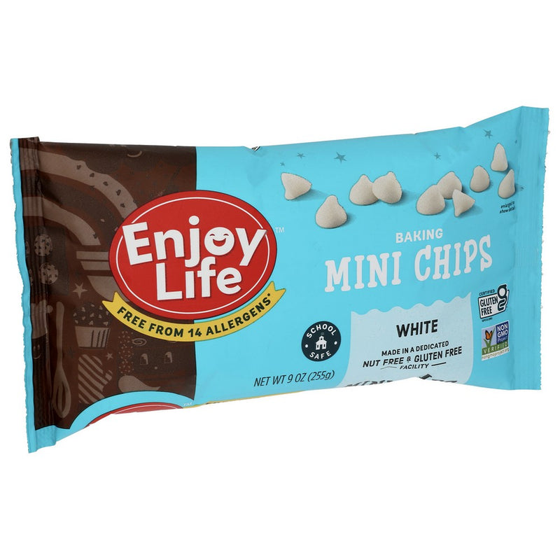 Enjoy Life Chocolate Chips White Mini - 9 Ounce, Case of 12