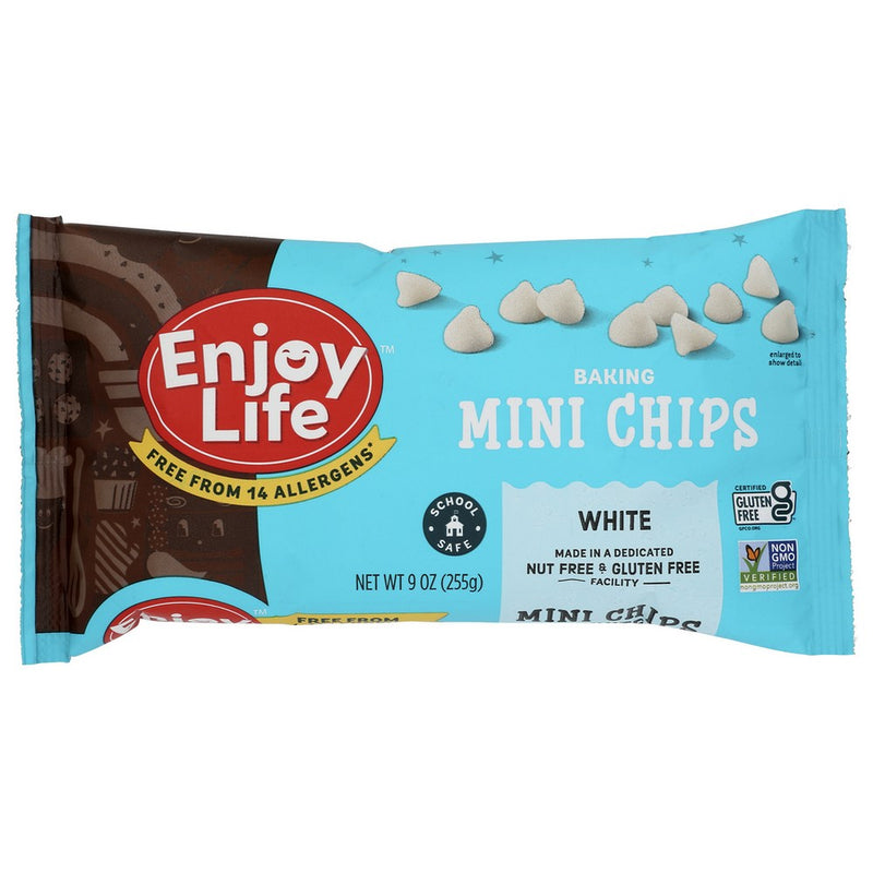 Enjoy Life Chocolate Chips White Mini - 9 Ounce, Case of 12