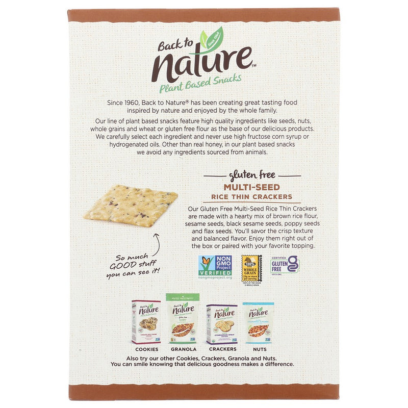 Back To Nature Cracker Rice Thn Mltis - 4 Ounce, Case of 12