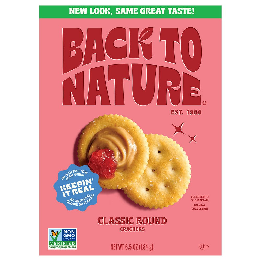 Back To Nature - Crackers Clasic Round - Case of 6-6.5 OZ