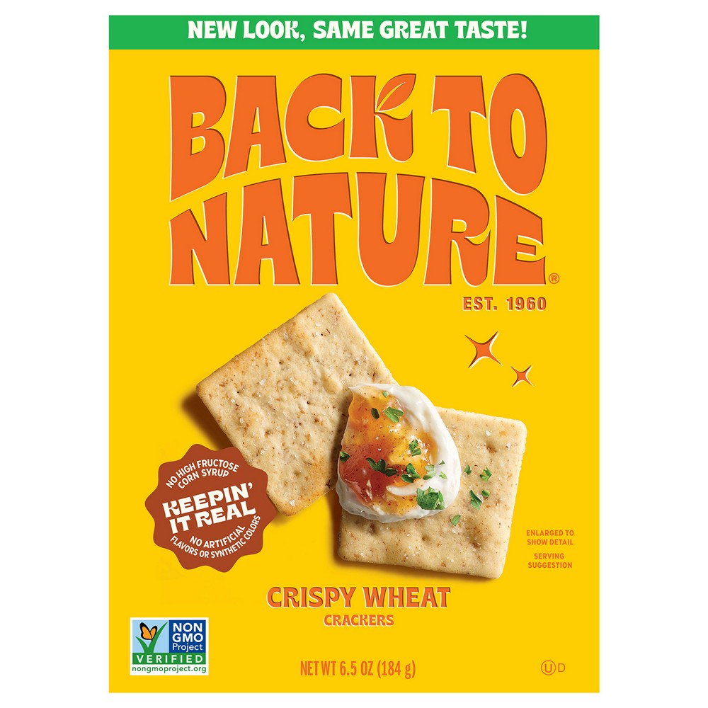 Back To Nature - Crackers Crispy Wheat - Case of 6-6.5 OZ