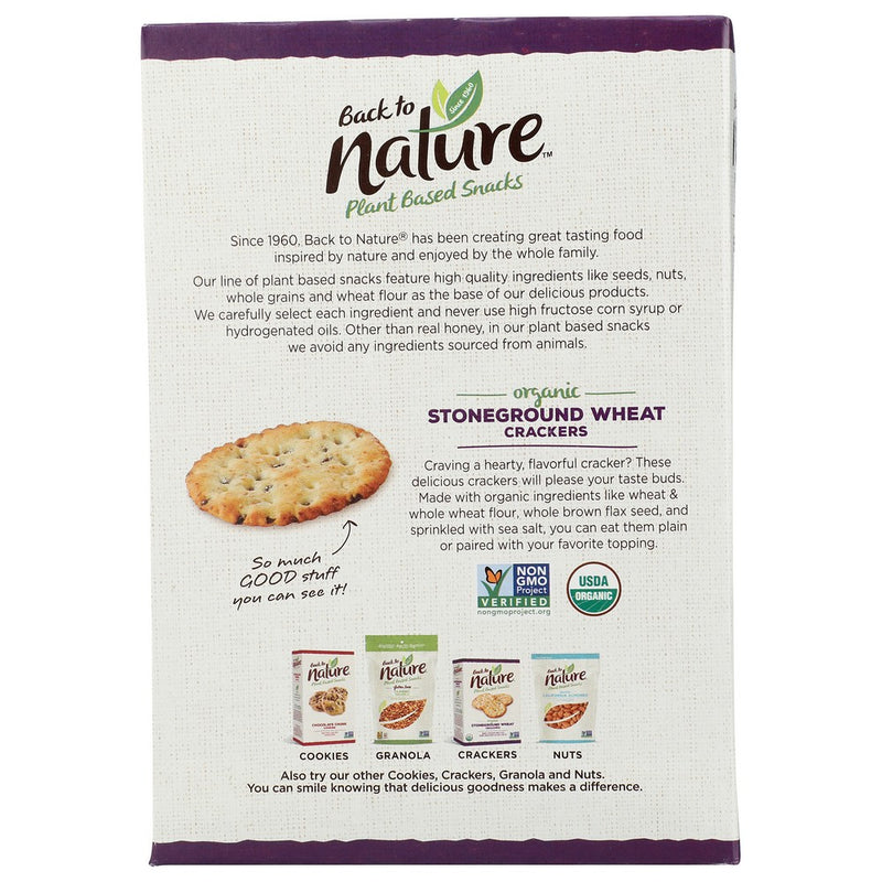 Back To Nature Cracker Stonegrnd White - 6 Ounce, Case of 6