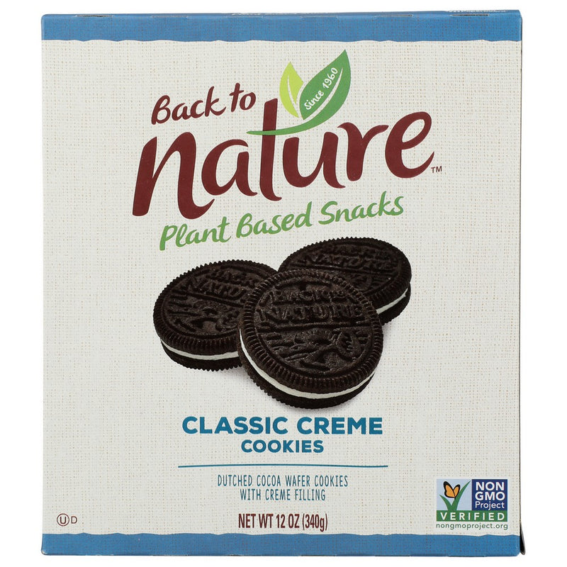 Back To Nature Cookie Sndwch Classic Cream - 12 Ounce, Case of 6