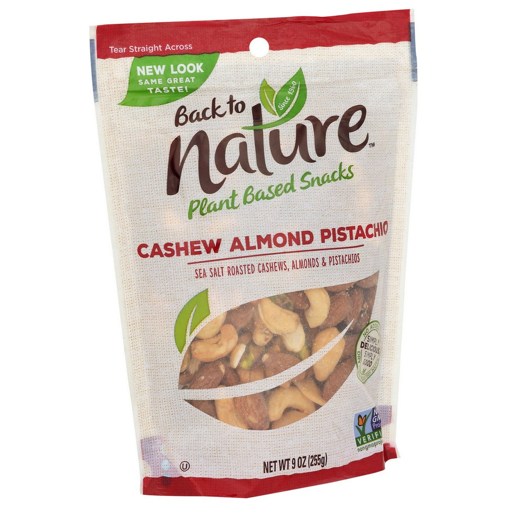 Back To Nature™ , Cashew Almond Pistachio Nut Mix 9 Ounce,  Case of 9