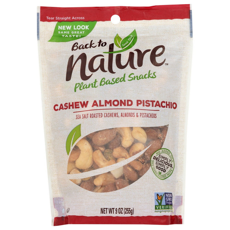 Back To Nature Almond Pstcho Blnd Sea Sl - 9 Ounce, Case of 9