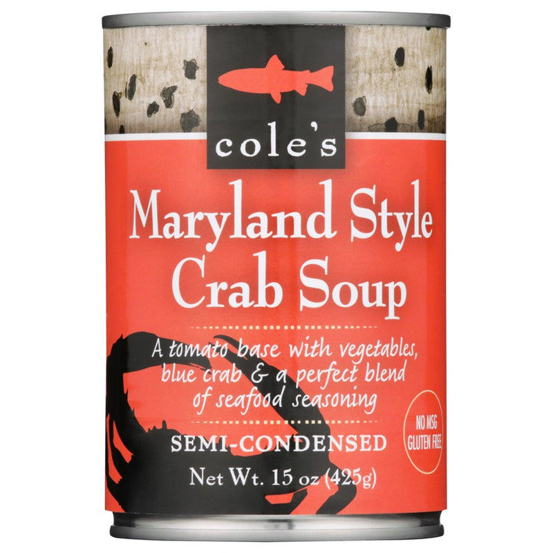 Coles Soup Maryland Style Crab - 15 Ounce, Case of 6