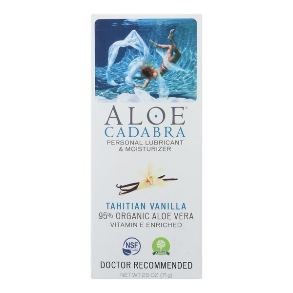 Aloe Cadabra Natural Organic Personal Lubricant - Tahitian Vanilla - 2.5 Ounce