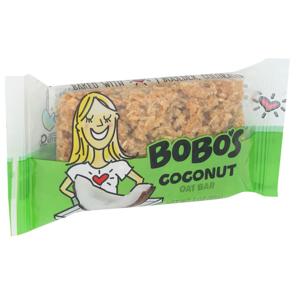 Bobos Oat Bars Bar Oat Ccnut - 3 Ounce, Case of 12