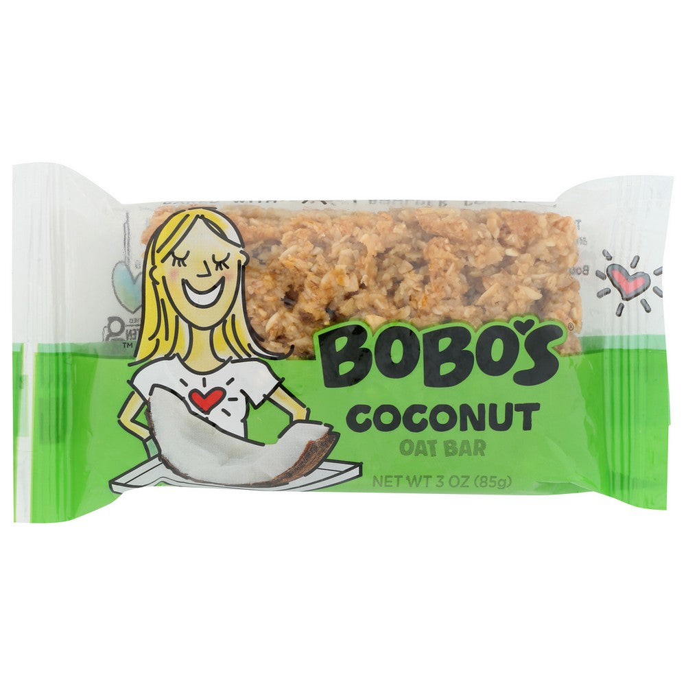 Bobos Oat Bars Bar Oat Ccnut - 3 Ounce, Case of 12
