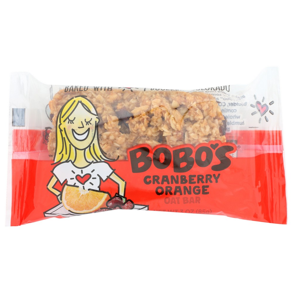 Bobo's® 102-D, Bobo’S Oat Bars, Cranberry Orange 3 Oz. Bar,  Case of 12