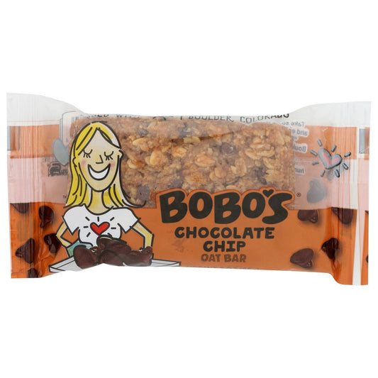 Bobo's® 108-D, Bobo’S Oat Bars, Chocolate Chip 3 Oz. Bar,  Case of 12