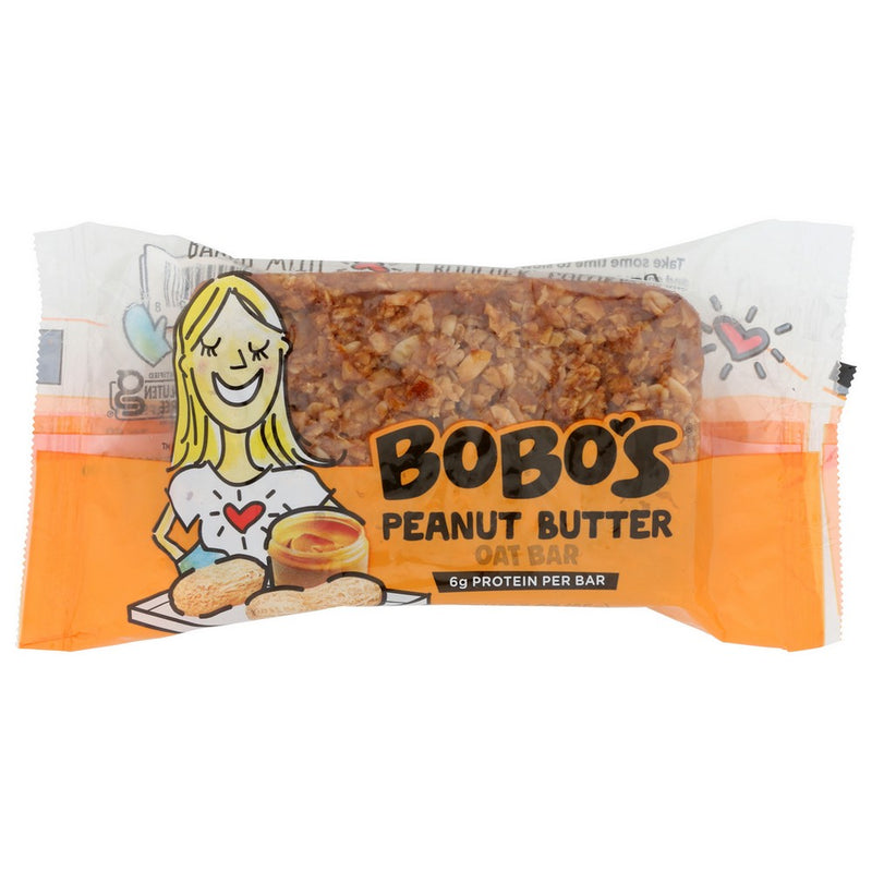 Bobos Oat Bars Bar Oat Pnut Btr - 3 Ounce, Case of 12