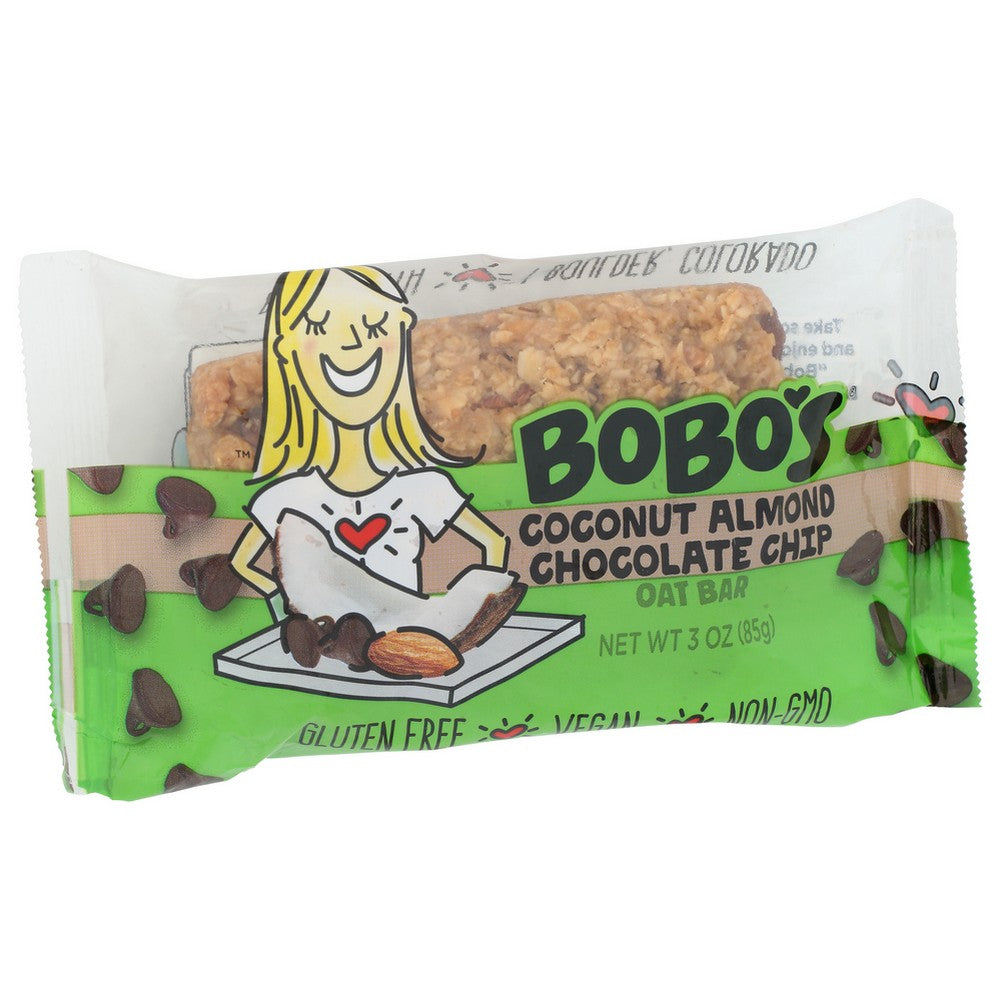 Bobo's® 113-D, Bobo’S Oat Bars, Coconut Almond Chocolate Chip 3 Oz. Bar,  Case of 12