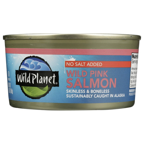 Wild Planet Salmon Pink Wild Alska Ns - 6 Ounce,  Case of 12