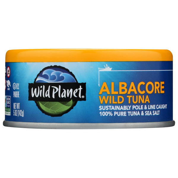 Wild Planet 53, Wild Planet Tuna, Wild Albacore, 5 Oz.,  Case of 12