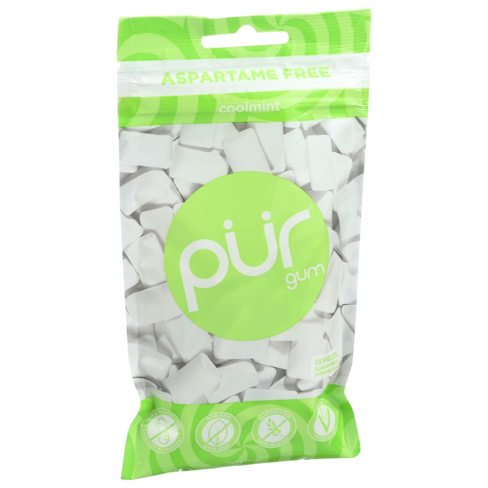 Pur® 137771, Pur Gum, Sugar-Free Cool Mint, 55 Pieces,  Case of 12