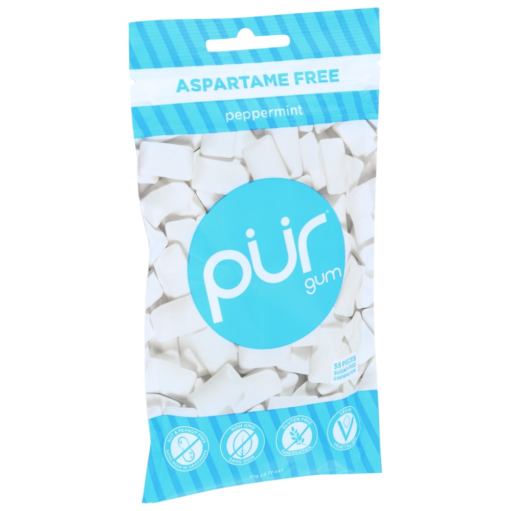 Pur® 147756, Pur Peppermint Gum, Peppermint, 55 Pieces,  Case of 12