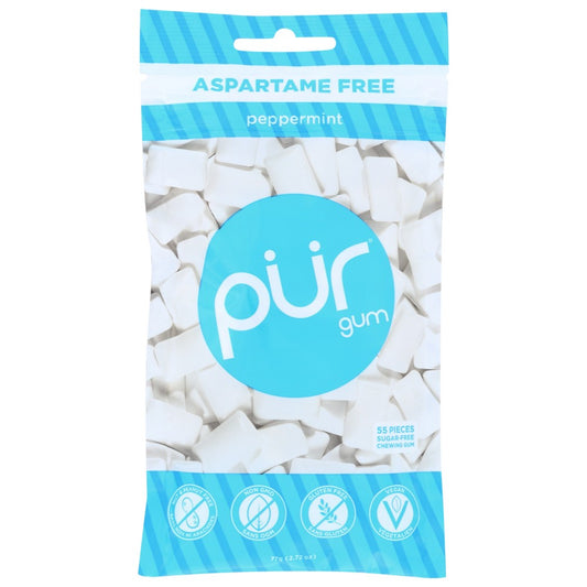 Pur® 147756, Pur Peppermint Gum, Peppermint, 55 Pieces,  Case of 12