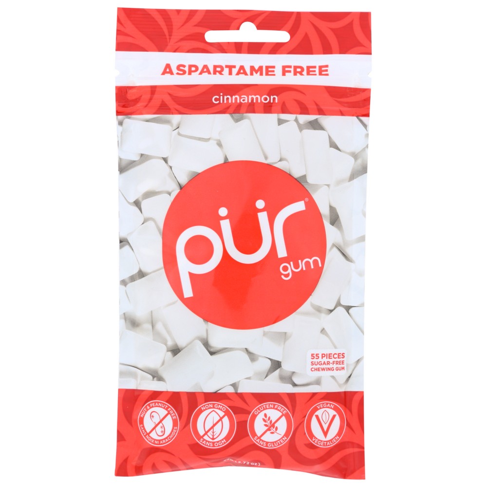 Pur® 117263, Pur Cinnamonamon Gum, Cinnamonamon, 55 Pieces,  Case of 12