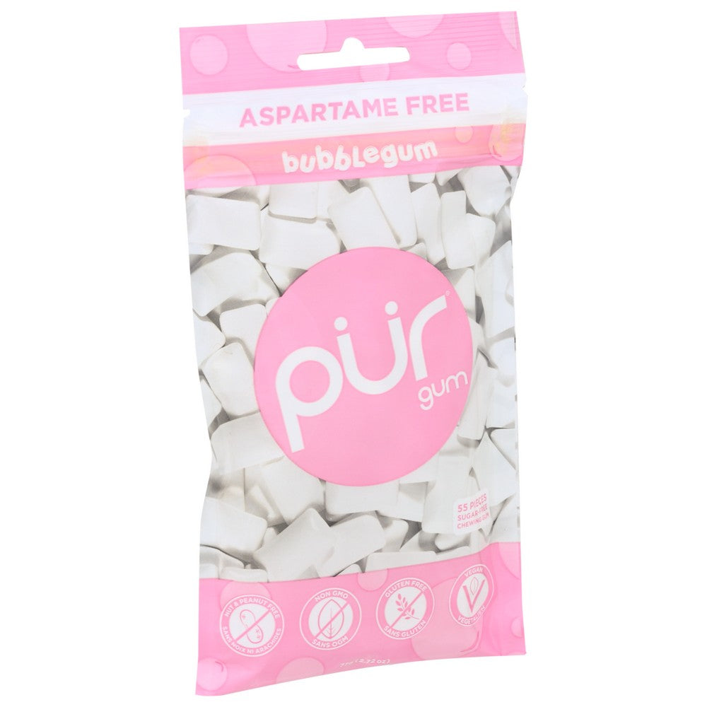 Pur® 187201, Pur Bubblegum Gum Aspartame Free, 55 Pieces,  Case of 12