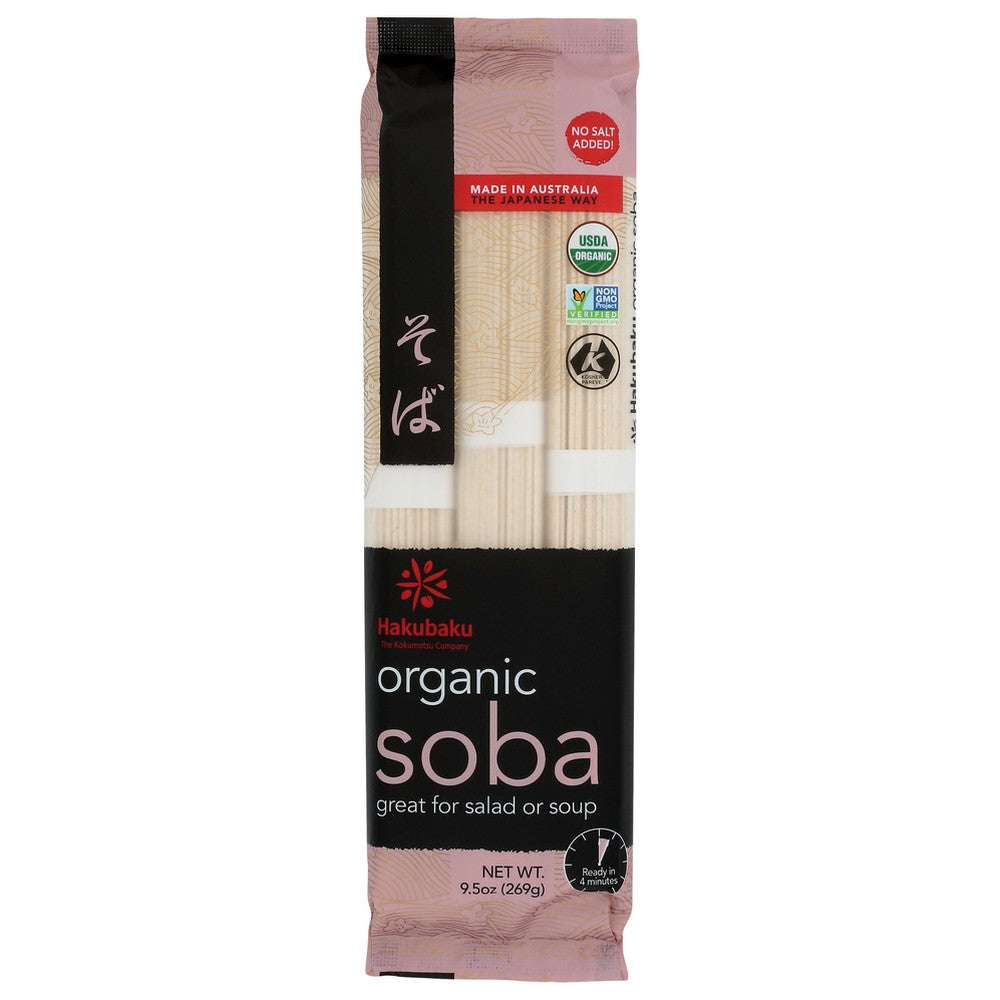 Hakubaku A30004, Soba Noodle 9.5 Ounce,  Case of 8