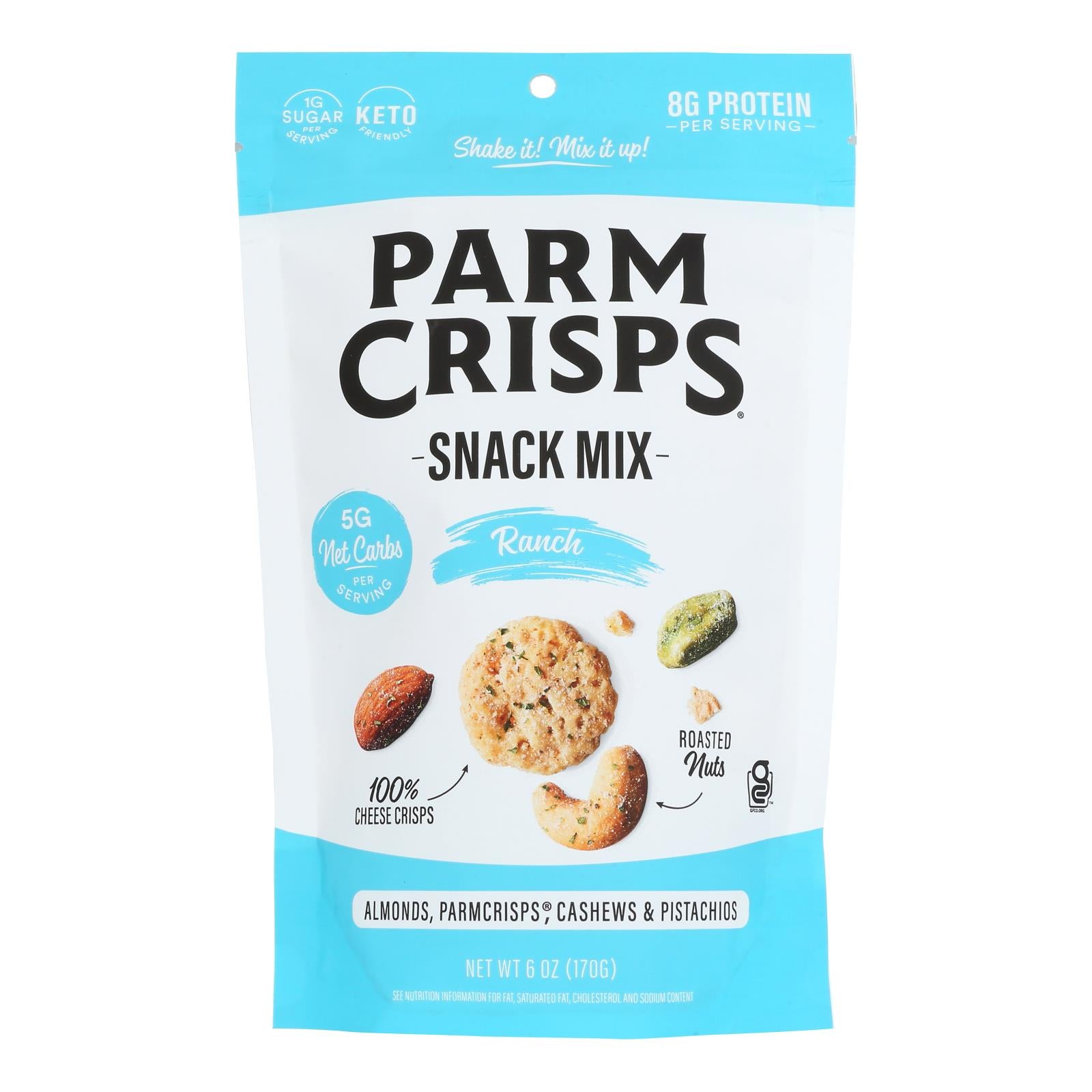 Parm Crisps - Snack Mix Ranch Parm Crisp - Case of 12-6 Ounce