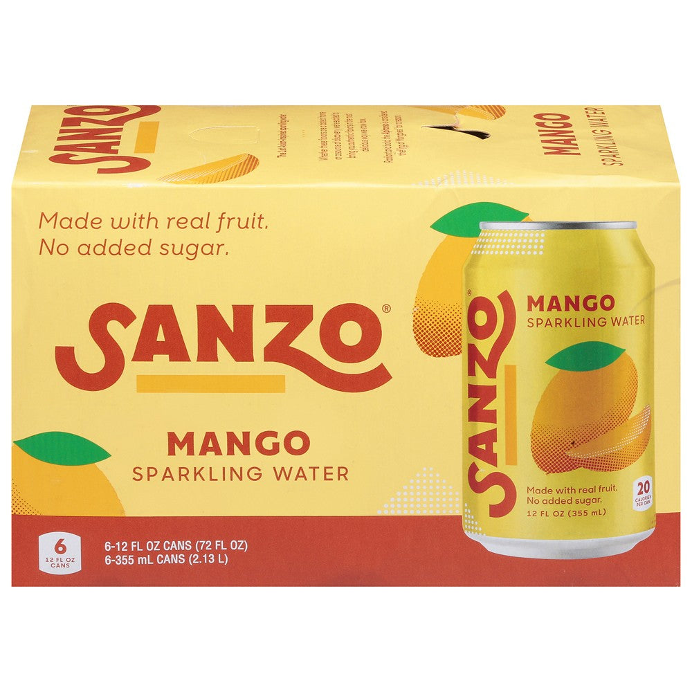 Sanzo - Sparkling Wtr Mango - Case of 4-6/12 FZ
