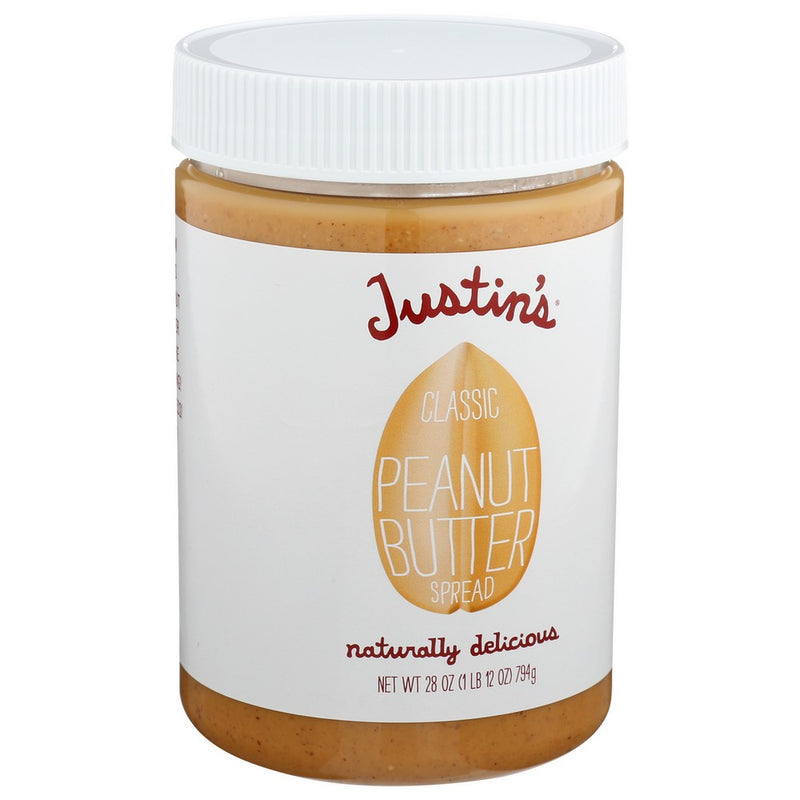 Justins Nut Butter Peanut Classic - 28 Ounce, Case of 6