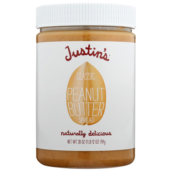 Justins Nut Butter Peanut Classic - 28 Ounce, Case of 6