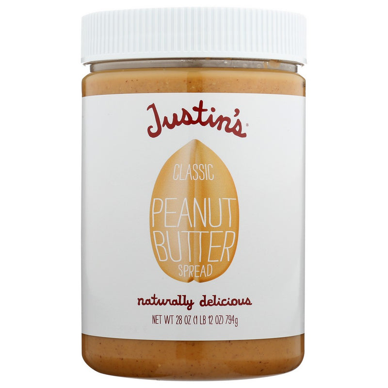 Justins Nut Butter Peanut Classic - 28 Ounce, Case of 6