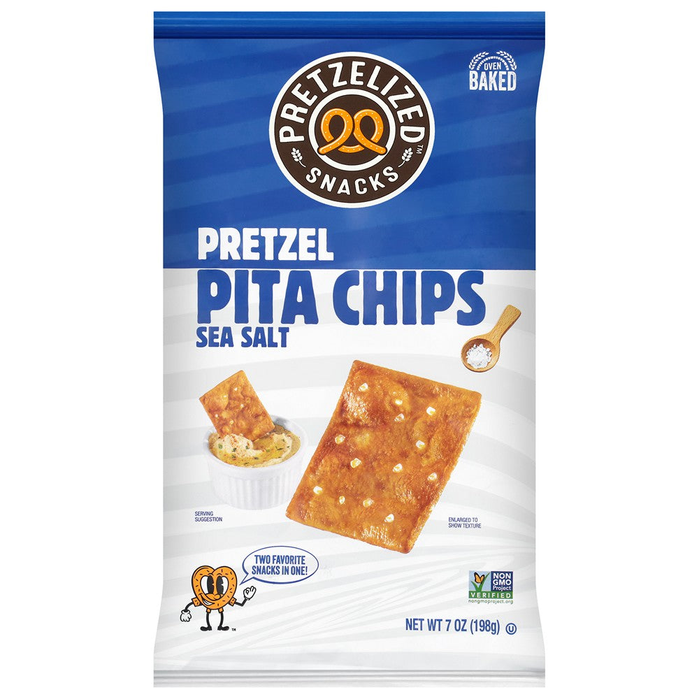 Pretzelized - Pita Chip Sea Salt - Case of 12-7 OZ