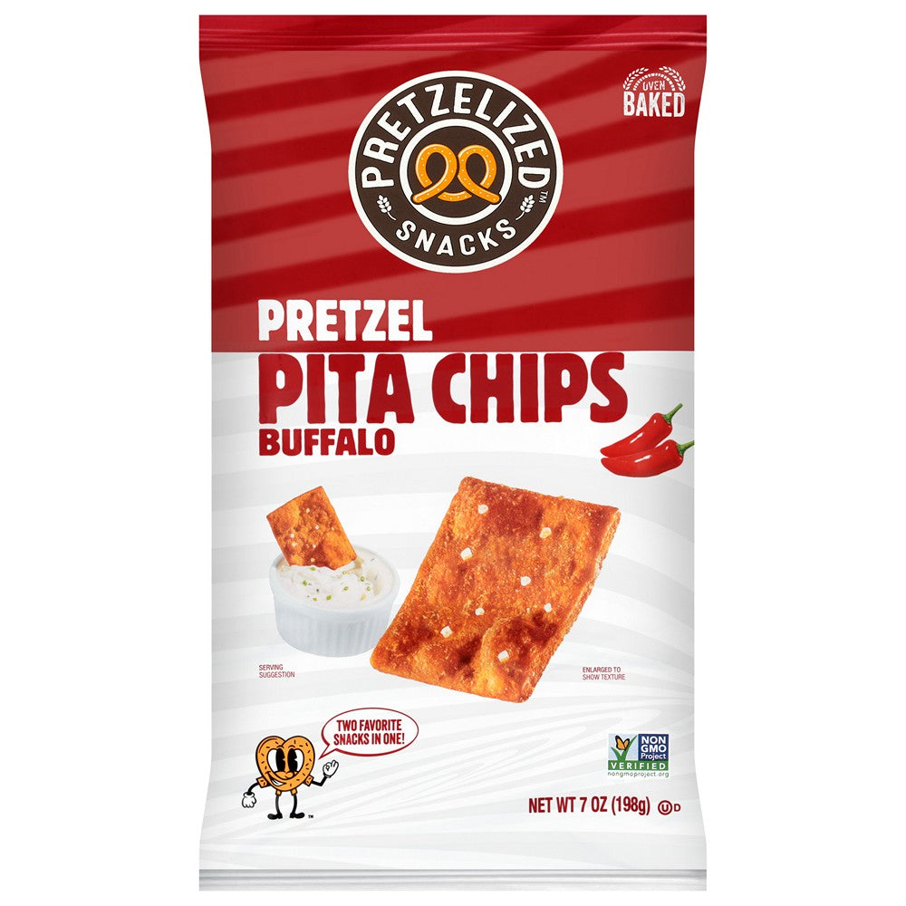 Pretzelized - Pita Chip Buffalo - Case of 12-7 OZ