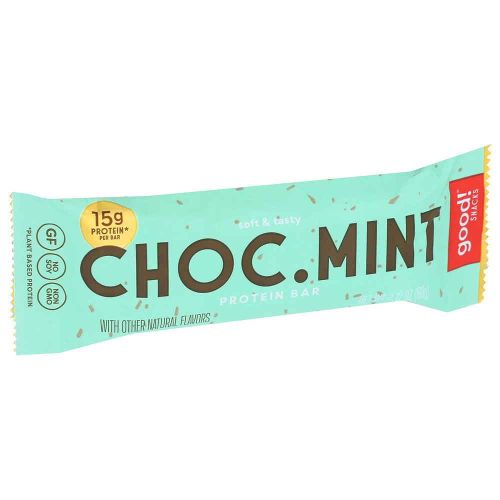 Good Snacks™ Gt2Cmss, Vegan Protein Bar Choc Mint Protein Bar 15 G 2.12 Ounce,  Case of 12