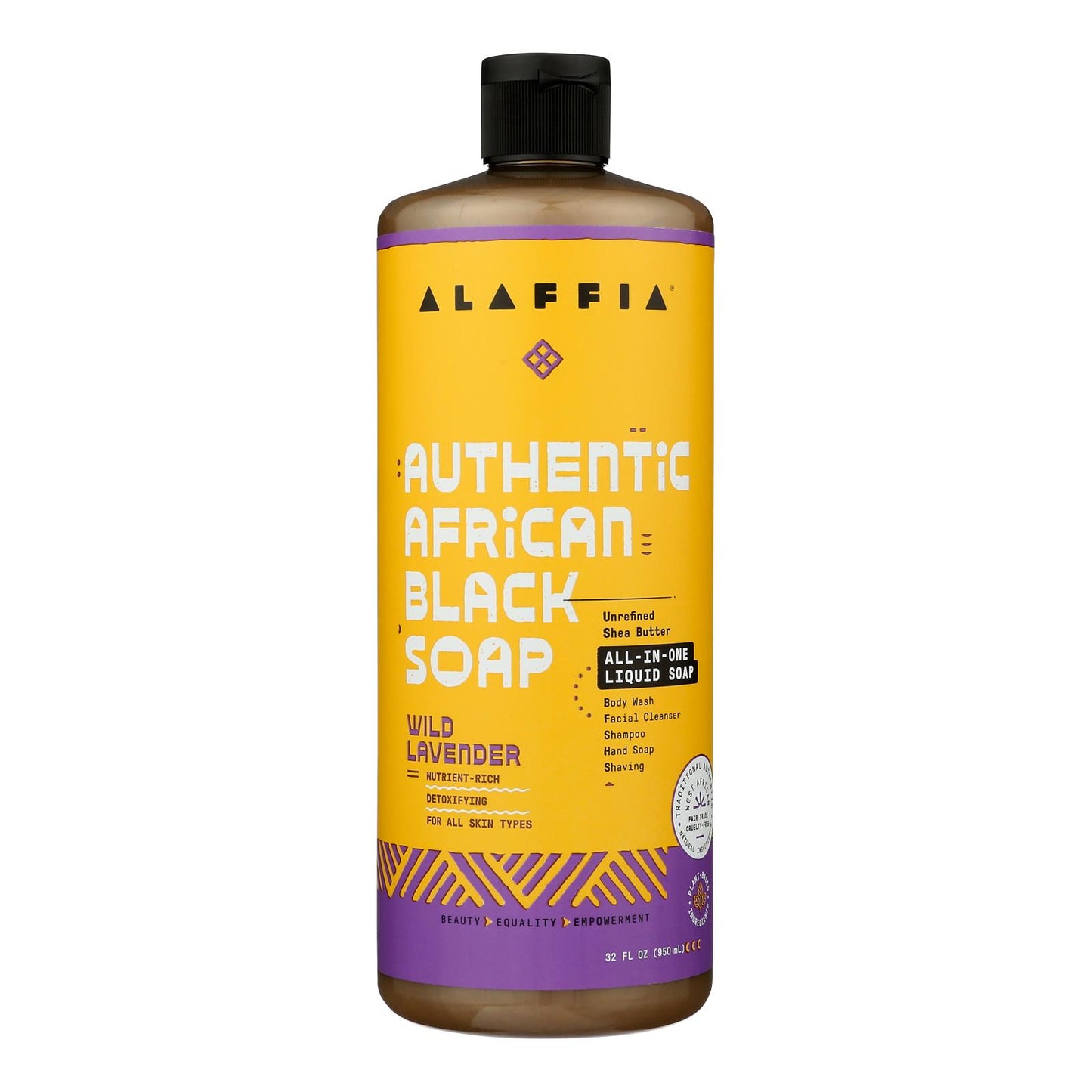 Alaffia - Soap Wild Lavender Afrcn Black - 1 Each-32 Fluid Ounce