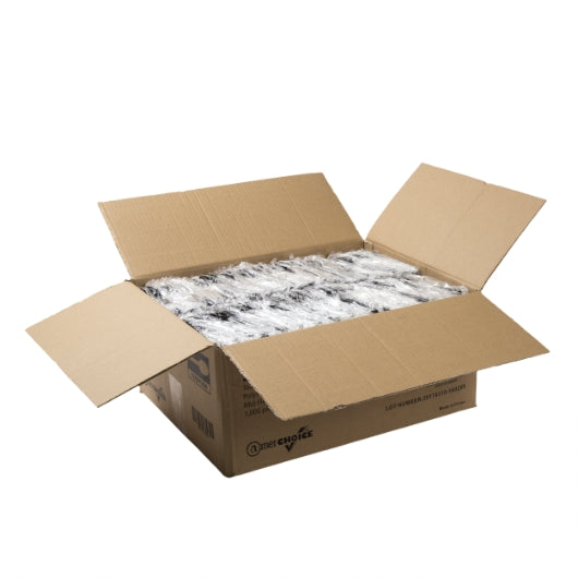 Amercare Black Medium Heavy Weight Polystyrene Foil Teaspoon - Case Of 1000