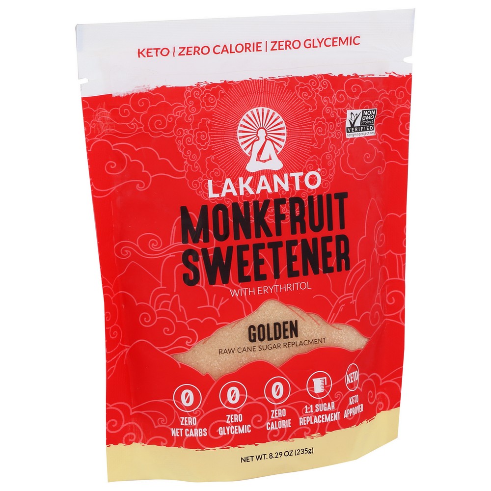 Lakanto ,  Monkfruit Sweetener Golden 8.29 Ounce,  Case of 10