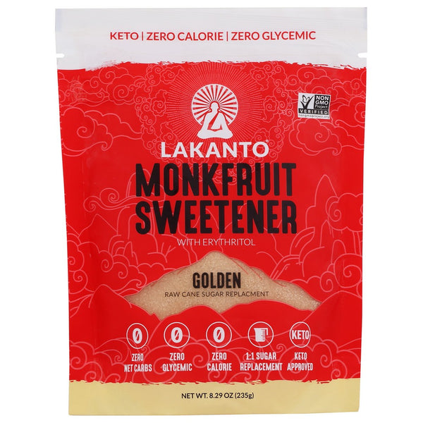 Lakanto ,  Monkfruit Sweetener Golden 8.29 Ounce,  Case of 10
