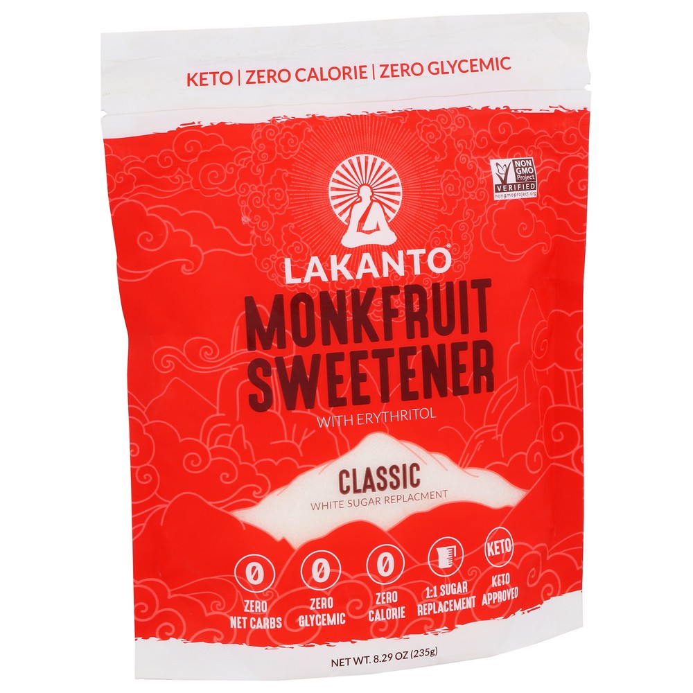 Lakanto ,  Monkfruit Sweetener Classic 8.29 Ounce,  Case of 10