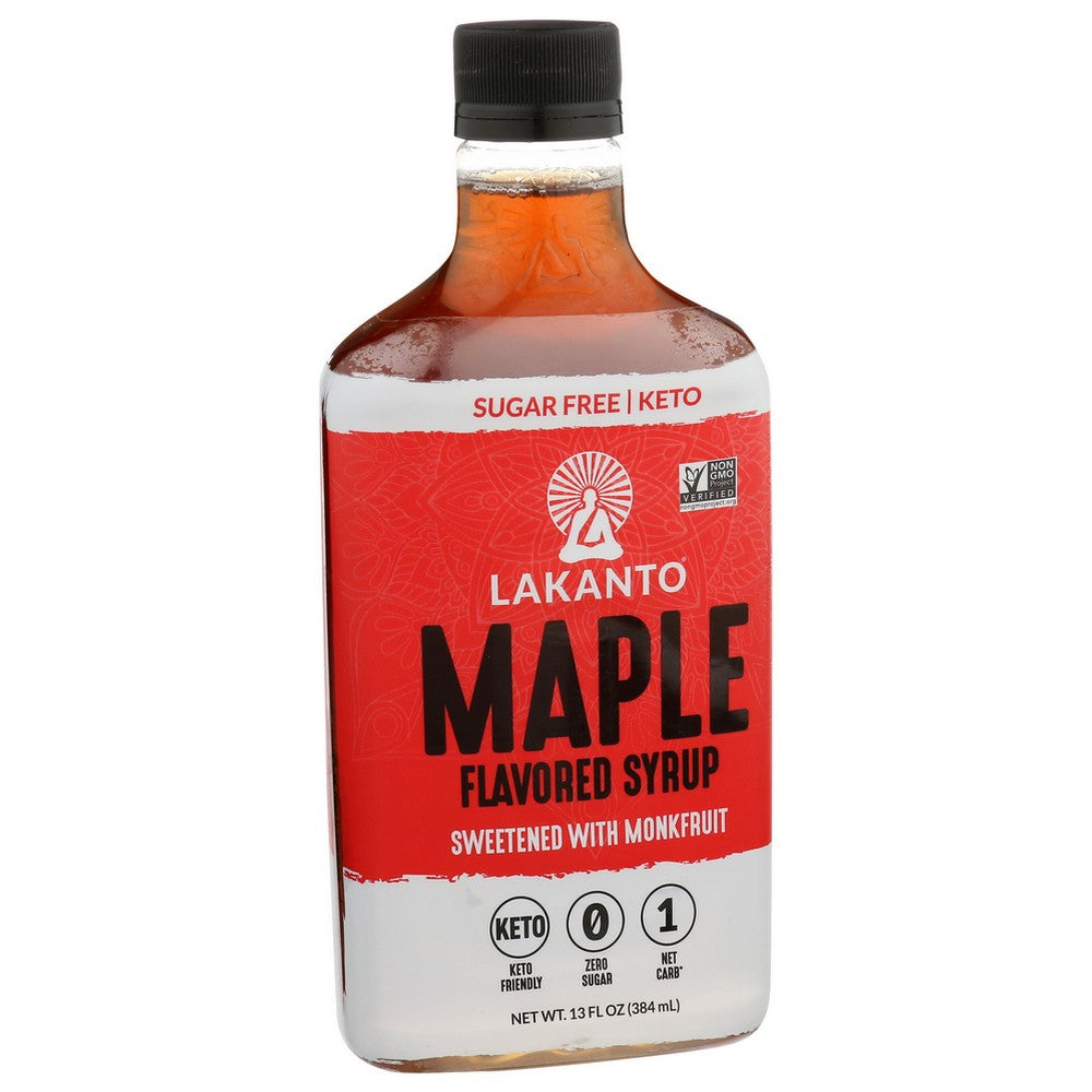 Lakanto Lfg-034, Lakanto Monk Fruit Sweetened Maple Flavored Syrup, 13 Fl. Oz. ,  Case of 8