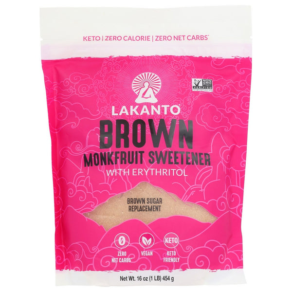 Lakanto ,  Lakanto Sweetener Brown 1 Lb  16 Ounce,  Case of 8