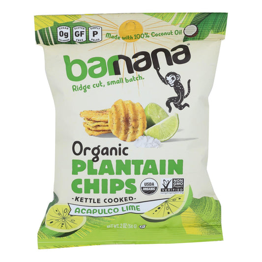 Barnana - Plantn Chips Acaplc Lme - Case of 6-2 Ounce