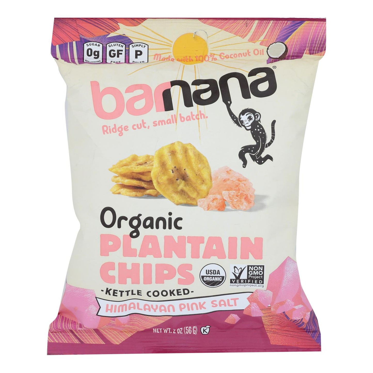 Barnana - Plantn Chips Him Pnkslt - Case of 6-2 Ounce