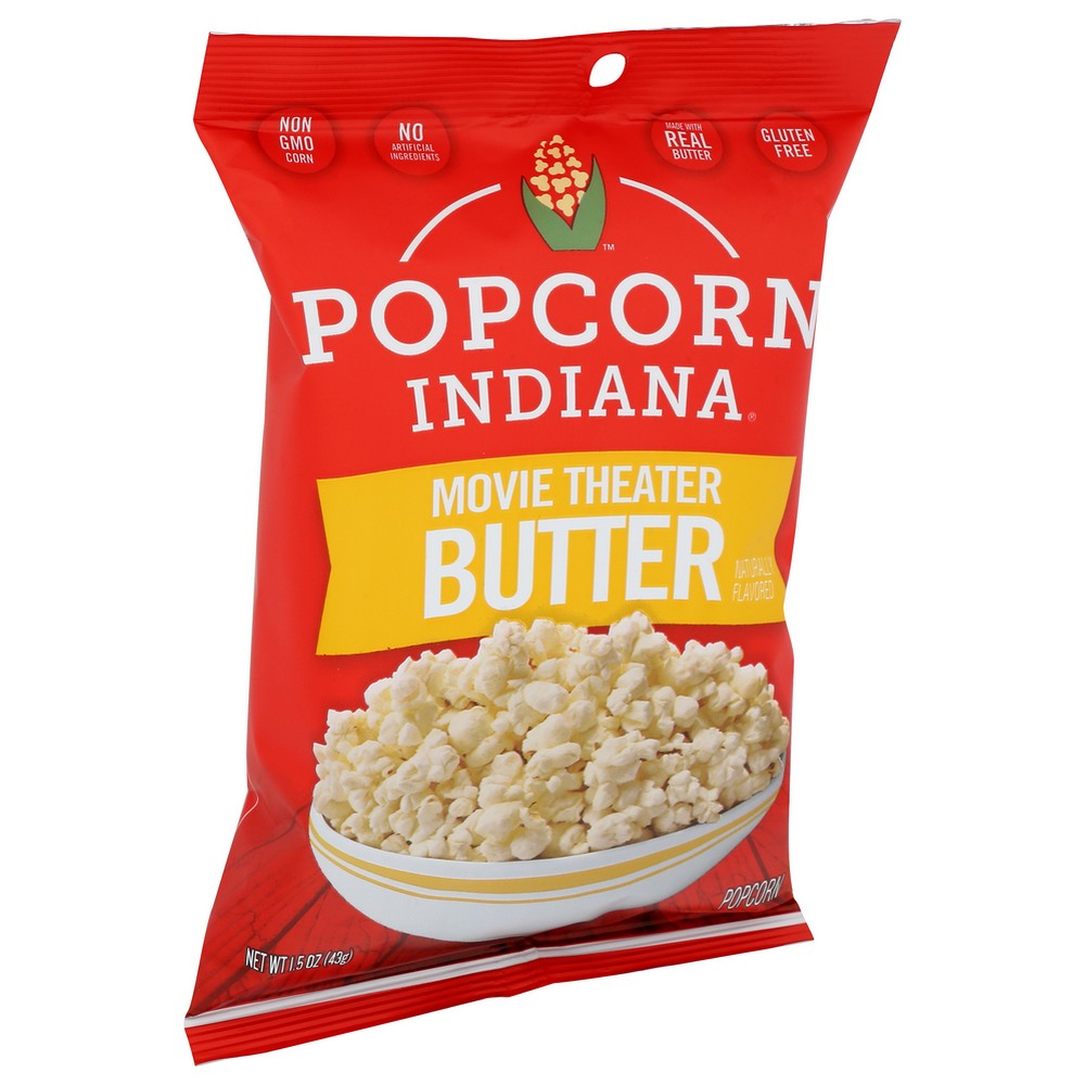 Popcorn Indiana 8435710025, Movie Theater Butter Flavored Popcorn Popcorn Indiana Movie Theater Butter Cdy 1.5Oz Bag 1.5 Ounce,  Case of 6