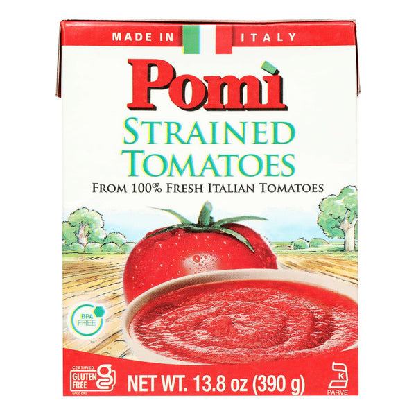 Pomi Tomatoes - Tomatoes Strained - Case of 12-13.8 Ounce