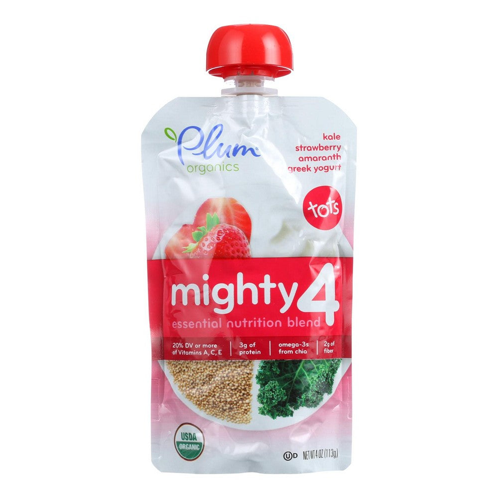 Plum Organics - Grk Yog Og2 Kale Strawbry - Case of 12-4 OZ