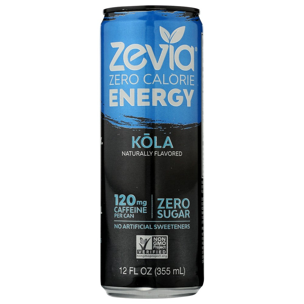 Zevia® 00953-12, Zevia Energy Kola, Zero Calorie, 12 Oz.,  Case of 12